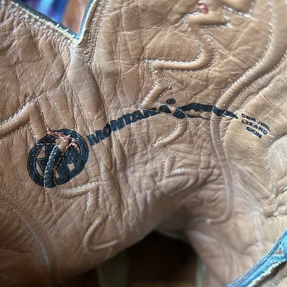 Men’s Montana Genuine Lizard Skin Cowboy Western Boots Size 10 - Picture 10 of 12